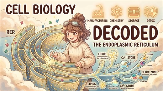 细胞生物学解码 28 内质网 粗面和光面