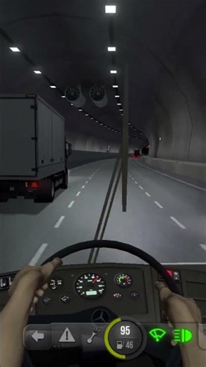 driving bus simulator game inside the tunnel road