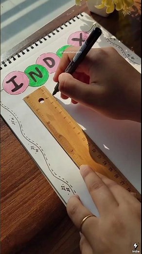 Index!! 😲💝✨ Index design for school projects & assignment #shorts #ytshorts