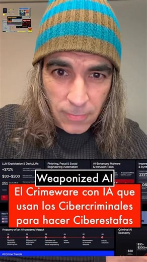 Artículo sobre Crimeware con AI: https://www.elladodelmal.com/2026/01/weaponized-ai-el-crimeware-con-ia-que.html Contactar Chema Alonso: https://MyPublicInbox.com/ChemaAlonso Libro Hacking y Pentesting con IA: https://0xword.com/es/libros/245-hacking-pentesting-con-inteligencia-artificial.html Libro Ciberestafas: https://0xword.com/es/libros/205-ciberestafas-la-historia-de-nunca-acabar.html Máster de Ciberseguridad con IA: https://www.campusciberseguridad.com/masters/master-en-inteligencia-artif