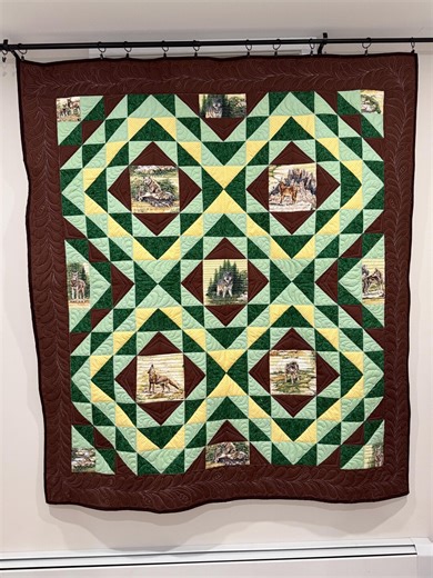 New Amish Made Wolf Quilt – 61” X 69” Wildlife Cabin Throw – Machine Pieced & Quilted – Rustic Lodge Style – Lancaster County PA - Etsy