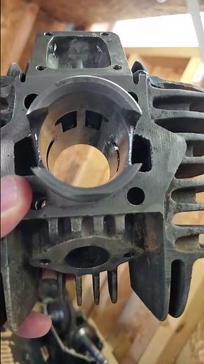 Tomos Flexer moped 50cc cylinder hone - after