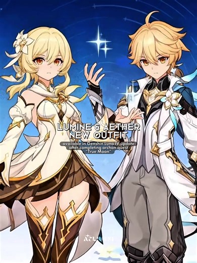 New Traveler Skin for Lumine and Aether in Genshin Impact