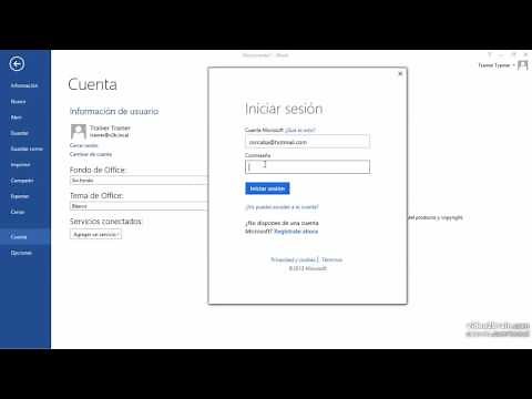 Crear una Cuenta con Word 2013