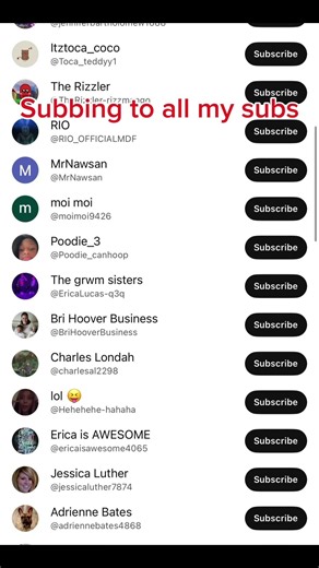 Subscribing to all my subs PART 2 #subscribingtoeveryone #subscribe #part2 #freesub #sub #shorts