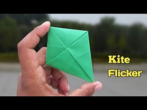 Origami Kite Flicker | How to make a paper Flicker | Frisbee and Boomerang