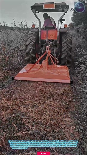 Système de tondeuse rotative Skill Machine pour le débroussaillage des végétaux denses