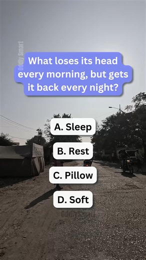 What loses its head every morning and gets it back every night? 🌞 | Oddly Smart