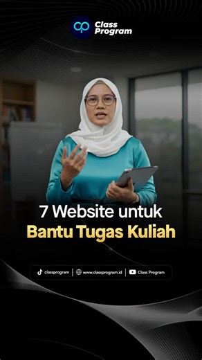 Semua website ini sangat berguna bahkan sampai kamu lulus 😉 Pernah nggak sih, kamu sudah baca materi berkali-kali tapi tetap nggak paham? Nah, di Class Program ada BMJ (Bimbingan Mata Kuliah Jurusan) yang mencakup: ✅ Bebas pilih mata kuliah ✅ Review materi ✅ Kisi-kisi ujian ✅ Konsultasi konsentrasi jurusan ✅ Konsultasi persiapan skripsi ✅ Konsultasi magang/PKL Belajar nggak harus sendirian. Yuk, gabung di Class Program dan capai IPK impianmu sekarang juga! #ClassProgram #SemuaBisaLulusKuliah #K