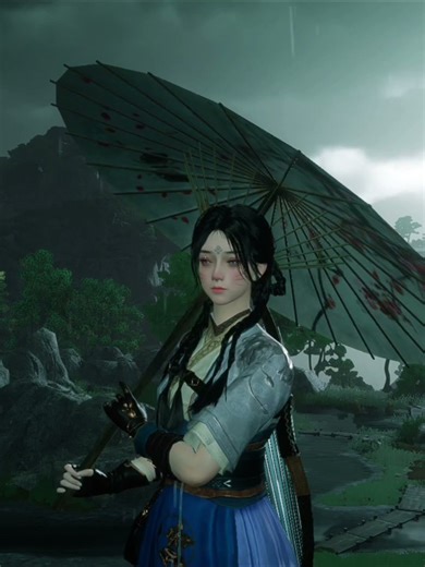 Heavy rain with relaxing music for healing, stress relief and sleep