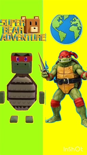 Super Bear vs Ninja Turtle!Who will win this epic battle#superbear #vs #ninjaturtles #shorts #battle