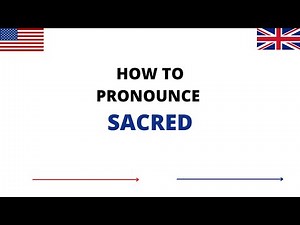 How To Pronounce SACRED Correctly In English | SACRED Pronunciation | How To Say SACRED