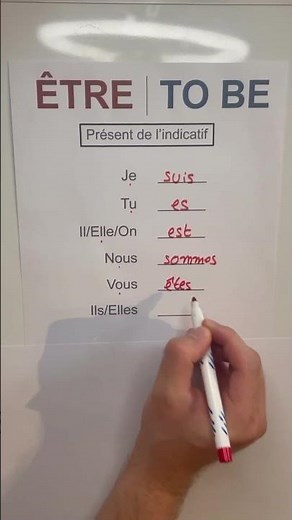 verbe ÊTRE au présent de l’indicatif (avec exemples) - #frenchverbs #frenchforbeginner #learnfrench