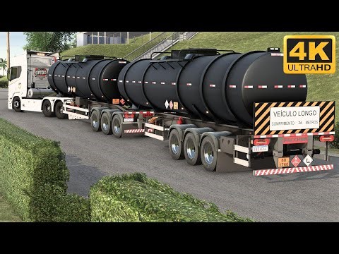 SCANIA R520 V8 + BITREM TANQUE 26 METROS | MAPA RBR | ETS2 | LOGITECH G923