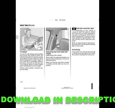 Dacia Duster Owner’s Manual 2010–2023 PDF ENGLISH | SUV User Guide & Car Instructions