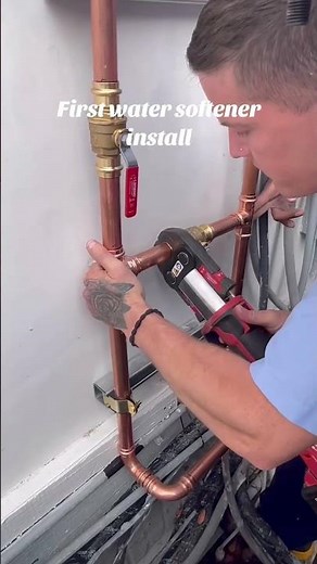 How to install a water softener #construction #plumbing #bluecollar #work #diy