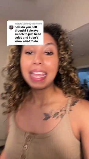 Replying to @Courtney Belting 101 #voicelesson #belting | How To Belt