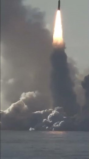 Underwater Missile Launch: Submarine Fires 4 Rockets