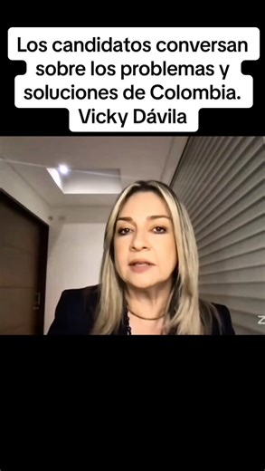 Los candidatos conversan sobre los problemas y soluciones de Colombia. Vicky Dávila. | Álvaro Uribe Vélez
