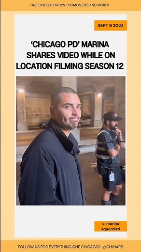 Chicago PD Marina Squerciati Shares BTS Video While Filming Season 12 #chicagopd