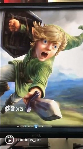 Legend of Zelda Animation | 50 link sketches | #shorts