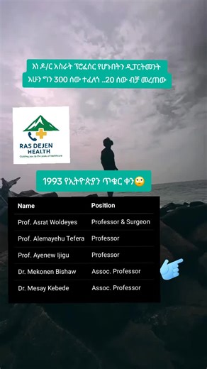 in 1993, more than 40 Addis Ababa University lecturers and professors were dismissed after signing a letter protesting the government’s violent response to student demonstrations. At the time, Genet Zewdie, then Minister of Education, was publicly associated with the decision. #EthiopiaHistory@Aliza Zerga MD #1993Dismissals
