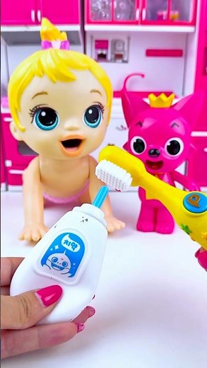 ASMR Unboxing Pinkfong & Minnie Mouse Kitchen Set Toy, Satisfying ASMR Videos #shorts