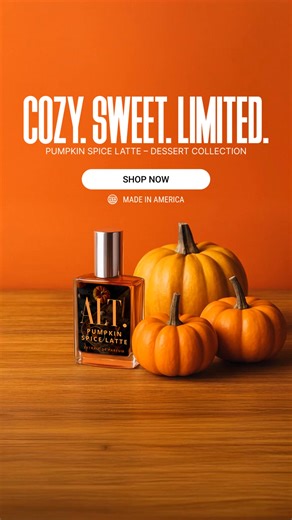 Pumpkin, cinnamon & vanilla swirl into the ultimate autumn perfume. Cozy. Addictive. Gone when it’s gone. | ALT. Fragrances | Facebook