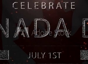 Celebration Canada Day, Happy Canada Day, 1st July Happy Canada Day, Canada Flag Animation Video