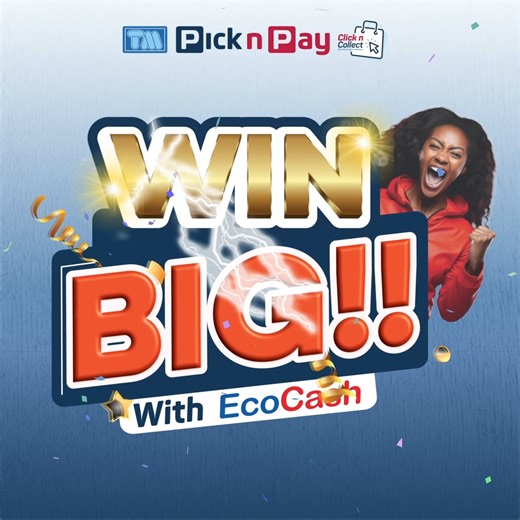 WIN BIG with EcoCash Pay with EcoCash, shop for groceries worth USD10, and stand a chance to win USD50 every week — deposited straight into your TM Pick n Pay gift card. #EcoCash #WinBig #ShopAndWin | TM Pick n Pay Zimbabwe