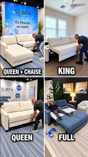 This Sleeper Sofa Comes in Full, Queen and King Sizes