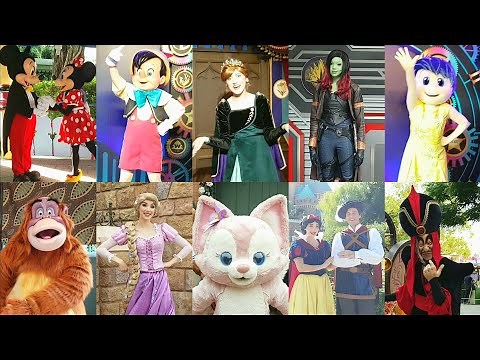 Hong Kong Disneyland 2022 Characters Meet & Greet Compilation 香港迪士尼樂園2022年迪士尼朋友