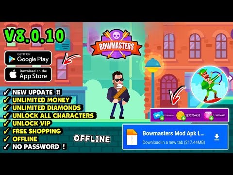 Bowmasters Mod Apk v8.0.10 | Unlimited Money & Unlock All Characters