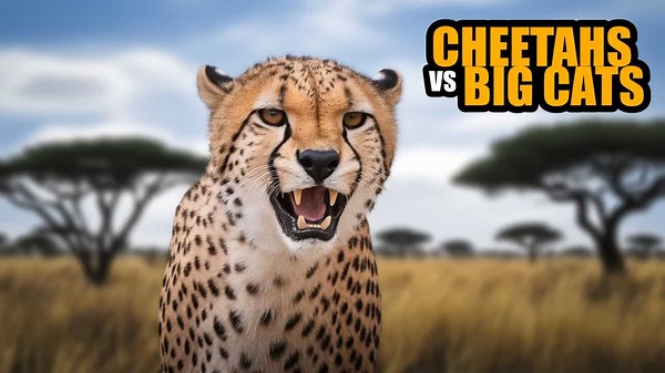 Cheetahs vs. Their Big Cat Rivals—Who Has the EDGE?