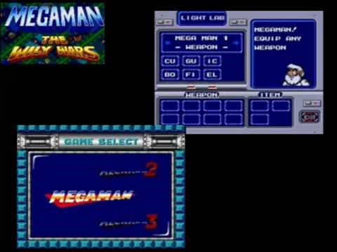 Mega Man: The Wily Wars - Game and Weapon Select