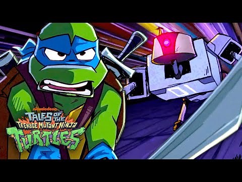 NEW SERIES: Tales of the Teenage Mutant Ninja Turtles | Leo's Epic Battle by HIMSELF! 🤖 | Full Scene