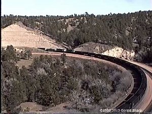 Burlington Northern On Crawford Hill, Nebraska - February, 1992