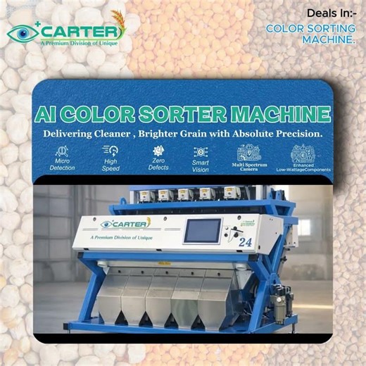 Purity that powers your brand. 💎✨Upgrade to the Carter AI Color Sorter