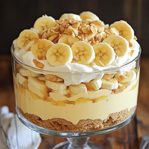 Banana Pudding Trifle Recipe | Easy Creamy No-bake Dessert (digital Download) - Etsy