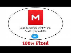 Fix MEGA Oops Something Went Wrong Error. Please Try Again Later Problem Error Solved