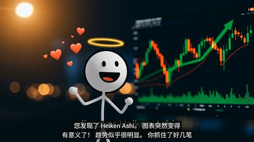 【交易工具】看均值k线 趋势/反转一目了然 Heiken Ashi CHEAT CODE