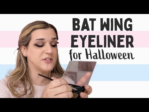 Bat Wing Eyeliner For Halloween ~ Makeup For Lost Time