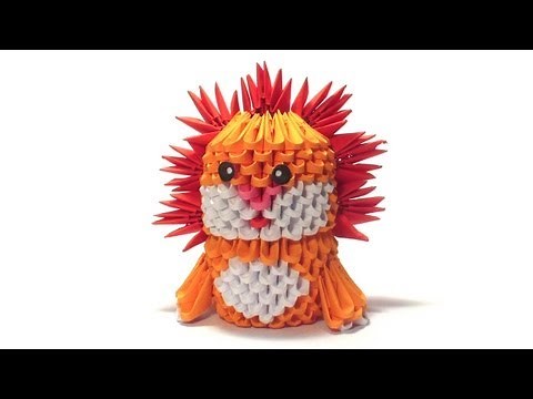 3d origami lion tutorial