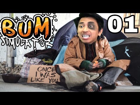 កំសត់ណាស់ ខ្ញុំធ្លាក់ខ្លួនក្លាយជាអ្នកសុំទាន !!! 😭 | Bum Simulator Part 01