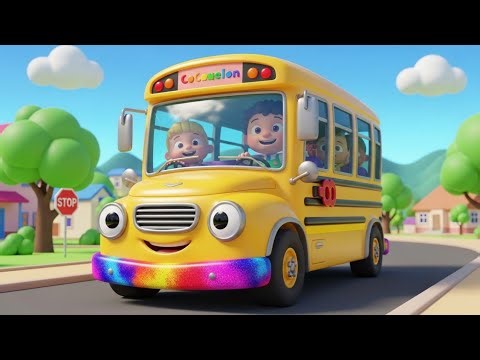 Wheels on the Bus | @CoComelon Nursery Rhymes & Kids Songs | kids poem