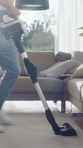 Meet the Bosch Unlimited 7 Handstick—your secret weapon against messes of all kinds! With a 90° bendable tube, you can easily reach those tricky spots without the awkward squats. Clean easy #LikeABosch! | Bosch Home