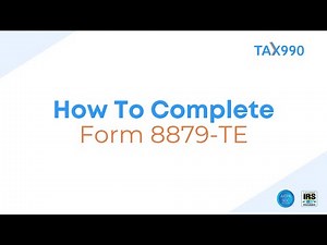 How To Complete Form 8879 With Tax990.com