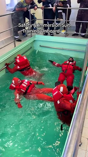 Immersion Suit Training for High Seas Safety