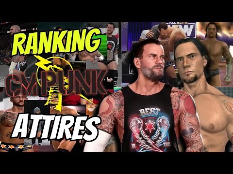 Ranking EVERY CM PUNK ATTIRE IN WWE GAMES!