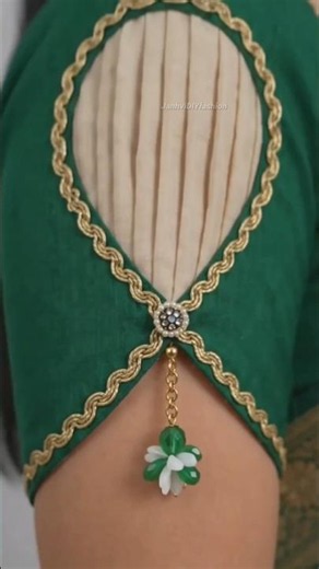 Beautiful Blouse Sleeve Design 2026 💚 | Latest Designer Saree Sleeve Ideas #shorts